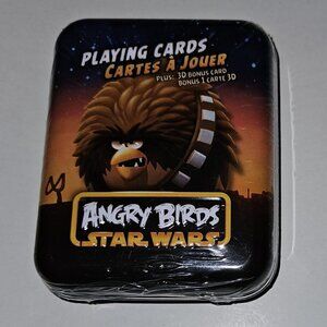 NEW Star Wars Angry Birds Chewbacca Playing Cards Deck Collectible Tin
